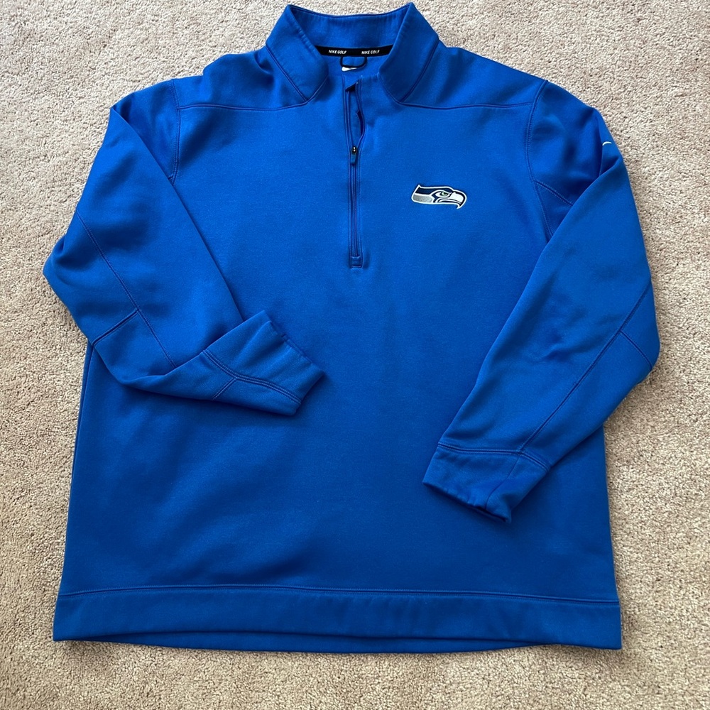 Nike Golf Men’s Seahawks Blue Pullover